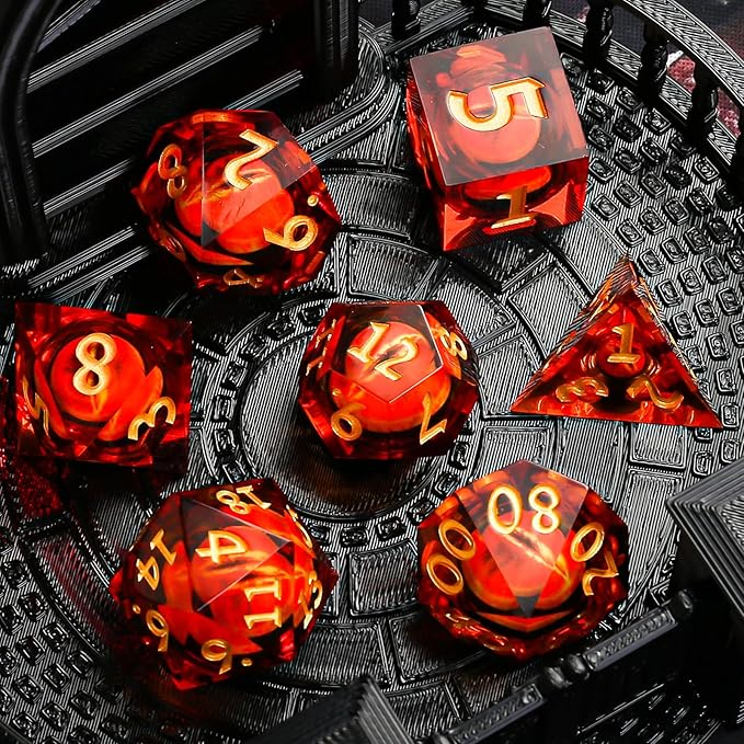 DND Eyeball Dice Set,Polyhedral D&D Dice for Dungeons and Dragons Role Playing Table Games