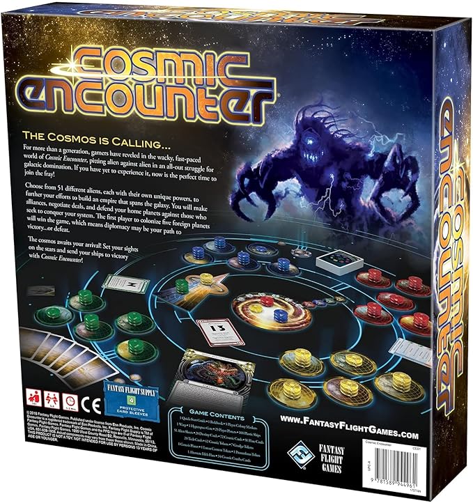 Cosmic Encounter 4th Edition Board Game by Fantasy Flight Games - Classic Intergalactic Conquest Strategy Game for Kids and Adults, Ages 14+, 3-5 Players, 1-2 Hour Playtime