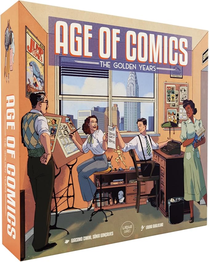 Age of Comics: The Golden Years | The Comic Book Publishing Game | Build Your Comic Empire During The Golden Age of Comics | Immersive Strategy Game for 1-4 Players, 60-110 Mins, Ages 14+