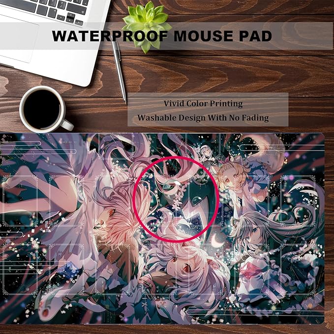 ygo playmat Gaming Competition Pad Mat Card Binder Deck 23.6x13.7in