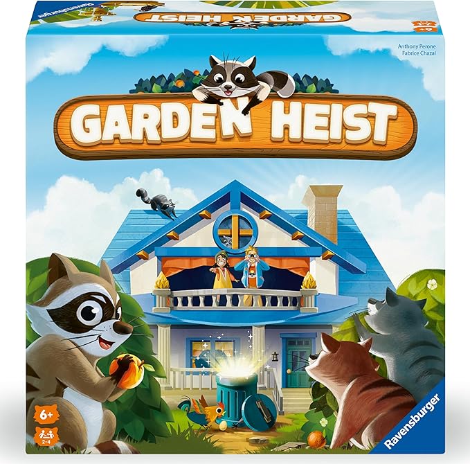 Ravensburger Garden Heist Board Game for Kids Ages 6 and Up – Family Fun Hide and Seek with Raccoons