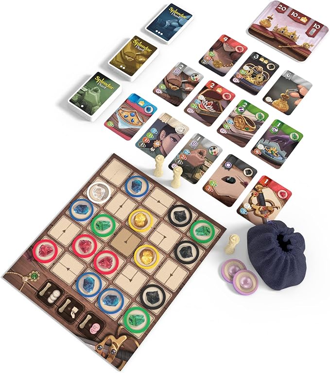Space Cowboys Splendor Duel Board Game - Two-Player Strategy Game for Intense Gem Collecting Battles - Fun Family Game for Kids and Adults, Ages 10+, 2 Players, 30 Minute Playtime, Made