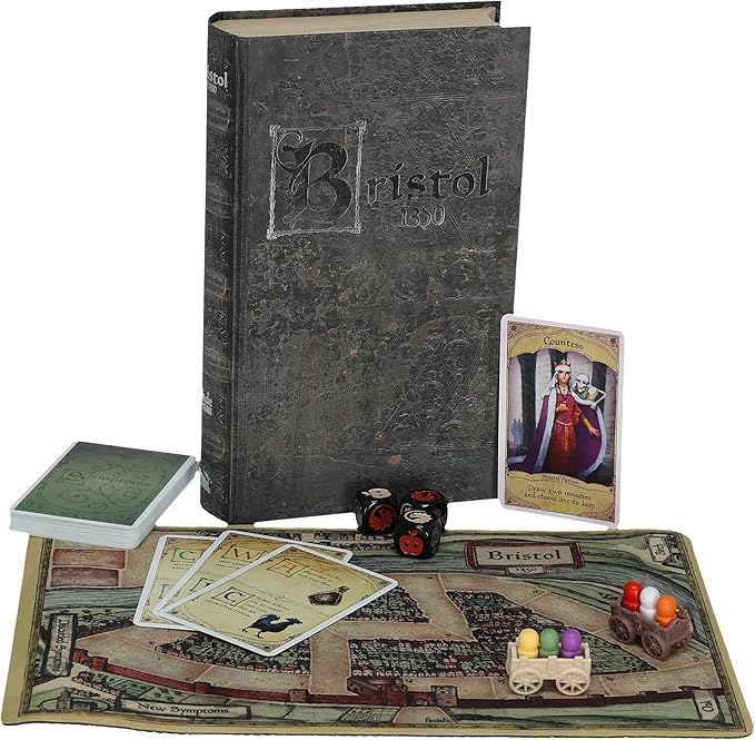 Facade Dark Cites Series Board Game of Strategy, Deceit, and Luck - Card Game for Teens Adults and Family - Bristol 1350