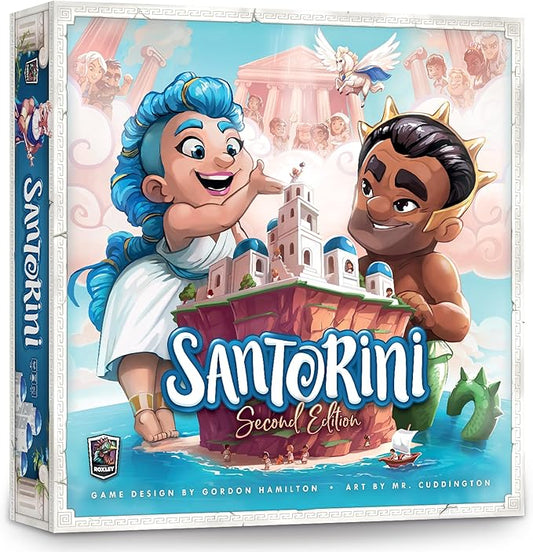 Santorini: Second Edition - an Elegant, Accessible Strategy Game Based in Greek Mythology | Ages 8+ | Plays in 20 Minutes