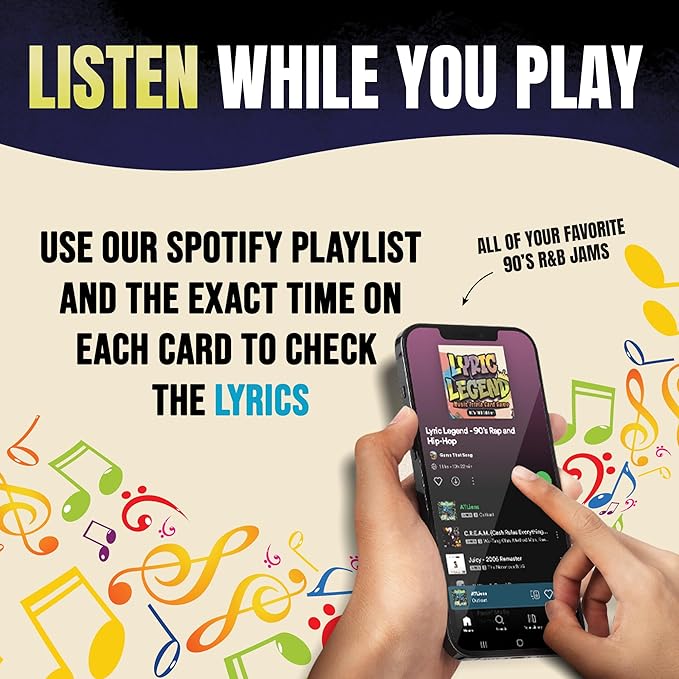 Lyric Legend 90's R&B - Finish The Lyrics Game with Trivia to Argue for The Correct Songs. Great for Gifts, Game Night, and Groups. 144 Songs and a Playlist, You'll Sing Along and Quiz Your Friends!