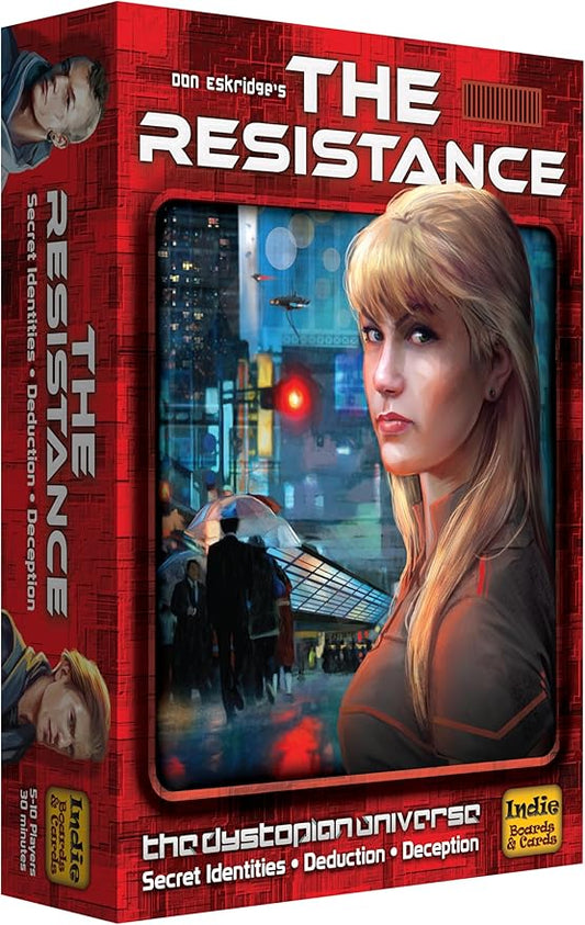 The Resistance Card Game - Social Deduction, Strategy, Bluffing, Negotiation, and Deception for Teens and Adults - Party Game for 5-10 Players Ages 13+ in 30 Minute Rounds by Indie Boards & Cards