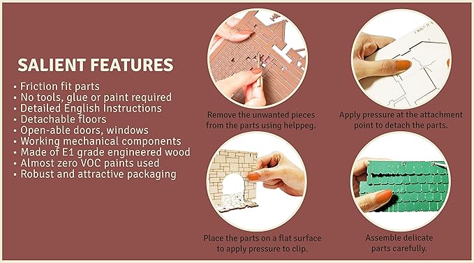 Barbican S Castle Gatehouse - 3D Wooden Puzzle - DIY 28mm Scale Model Building Kit for Adults - Educational Toy - Creative Gift - Tabletop Miniature Terrain Kit