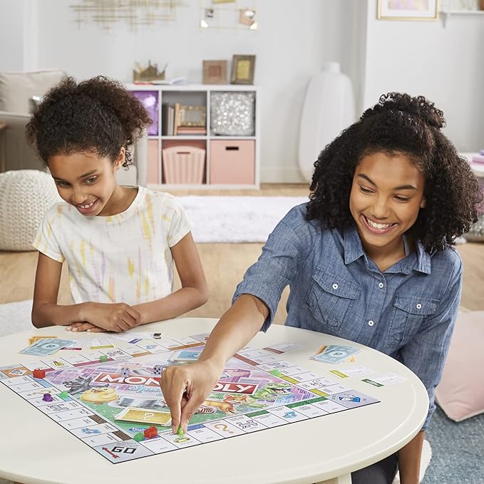 Hasbro Gaming Monopoly Sparkle Edition Board Game, Family Games, with Glittery Tokens, Pearlescent Dice, Sparkly Look, (Amazon Exclusive)