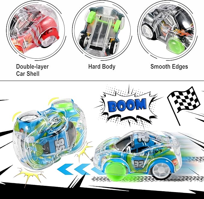 GOLDGE 100 Mini Pull Back Cars - Party Favors for Kids, Small Race Cars for Toddlers, for Treasure Boxes, Classroom Prizes, Pinatas, and Goodie Bags, Fun Stuffers for Kids (100 Mini Pull Back Cars)