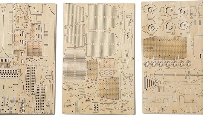 3D Wooden Puzzles Ocean - Sailboat Model Kits, Brainteaser and Puzzle for Christmas/Birthday,Gifts for Adults and Teens to Build Combination