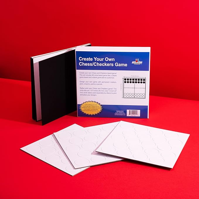 Create Your Own Board Game (Blank Checkers & Chess)