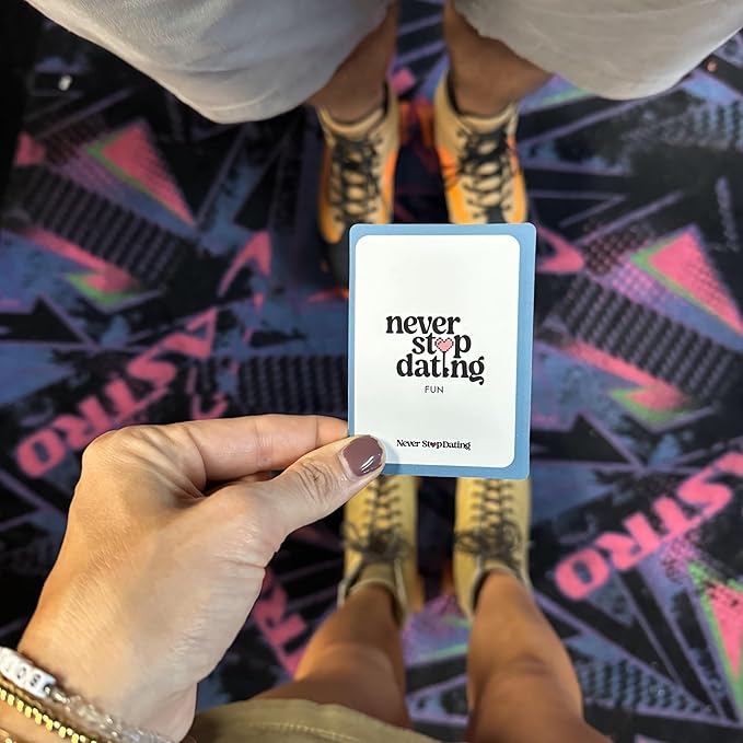 Never Stop Dating - The Ultimate Romantic Date Night Activity Game for Couples - Awesome Gift for Boyfriend, Girlfriend, Husband, Wife, Partner, Engagement or Anniversary. Keep The Spark Alive!