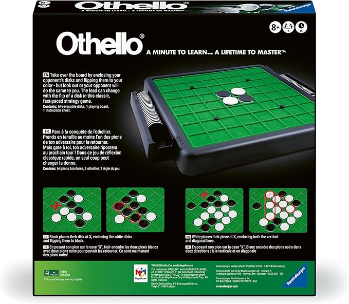 Ravensburger Othello® Classic Family and 2-Player Game for Ages 8 and Up