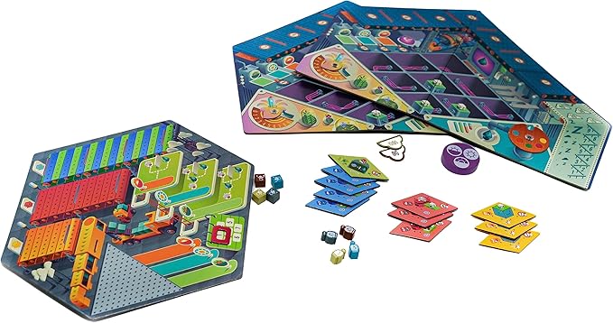 Mech A Dream Strategy Board Game with Robot Theme by Blue Orange Games - Family or Adult Strategy Board Game for 2 to 4 Players. Recommended for Ages 10 & Up.