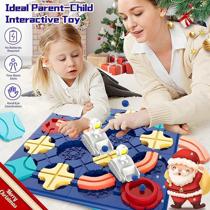 Logical Road Builder, STEM Board Games Brain Teaser, Kids Puzzle Games Educational Montessori Toys, Large Board Games Birthday Gifts for 4 5 6 7 Year Old Preschool Boys Girls