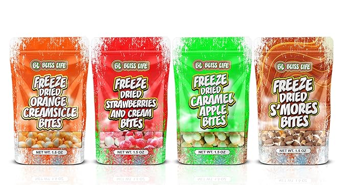 Bliss Life Freeze Dried Colorful Candy, Sour Crunchy Sweet, For Parties, Classroom, Office, Goodie Bags, Snack for Kids, (16oz/1lb)