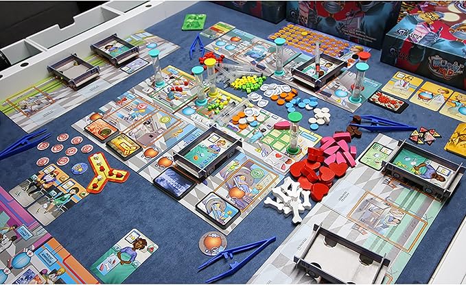 Artipia Games Artipiagames Rush M.D Cooperative Board Game, Worker Placement, Strategy, Dexerity, Ages 14+, 1-4 Players, 30-45 Mins