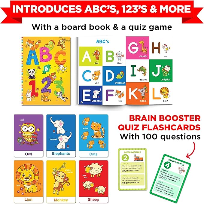 Toys for 2 Year Old Boys/Girls | Gift for 2 Year Old Kids | Board Books and Fun Activities |Learning and Educational Toys & Games (1 Box Set)