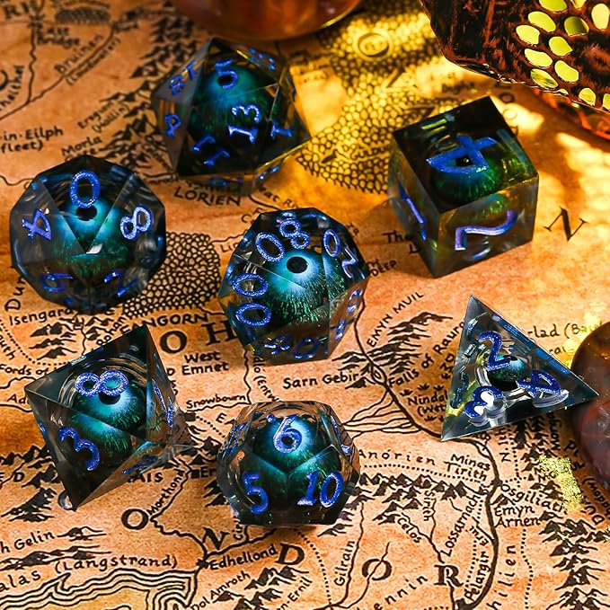 DND Dice Set, Dragon Eye Dice for Dungeons and Dragons Dice Role Playing Table Games
