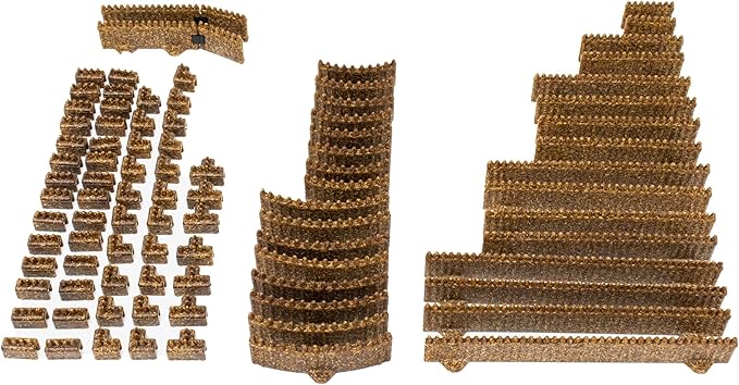Palisades Fences Kit - Mini Dungeon Castle Cavern DND Terrain for Tabletop RPGs, Dungeons & Dragons, Pathfinder, War Gaming, and More! by DCD (34+pcs, 7ft 8in)