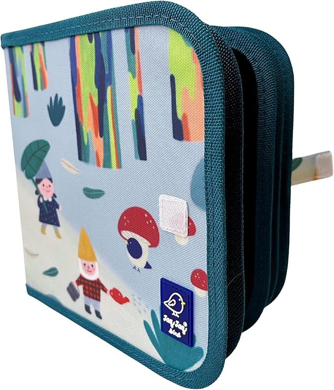 Jaq Jaq Bird Erasable Doodle Pad for Kids,Reusable Mess-Free Coloring and Toddlers Learning Toys-Chalkboard and Drawing Books-Includes 4 ButterSitx Chalks-GNO