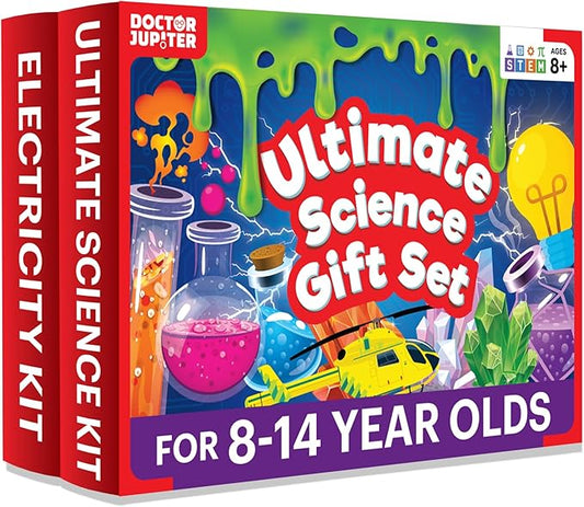Doctor Jupiter Ultimate Science Gift Set of Science Kit, Electricity Kit for Kids Age 8-12 | Birthday Gifts for Boys & Girls of 8,9,10,11,12,13,14 Year Olds | STEM Learning & Education Toys