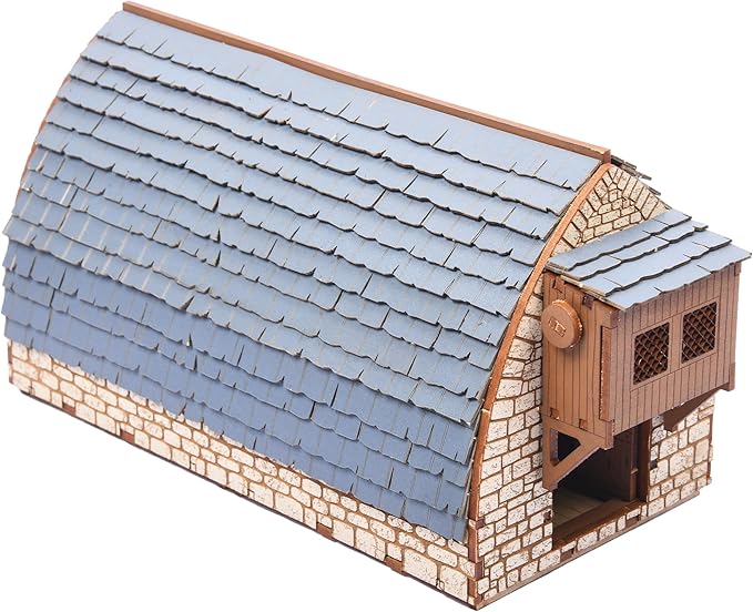 Medieval Barn (Livery) DIY Building Kit for Teens and Adults, Suitable for Playing with Family Realistic