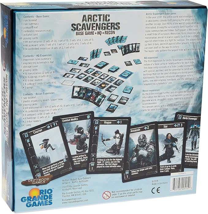 Arctic Scavengers with Recon Expansion Board Game