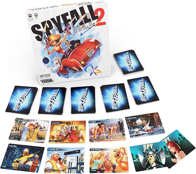 Spyfall 2 - The Perfect Party Game - Find the Spy Before Time Runs Out - Up to 3 to 12 Players - Board Games for Teens and Adults - Ages 13+