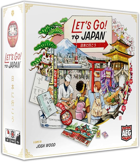 AEG Let's Go! to Japan Board Game | Storytelling & Travel Planning Strategy Card Game | Plan & Experience Your Dream Vacation | 1-4 Players | Ages 10+