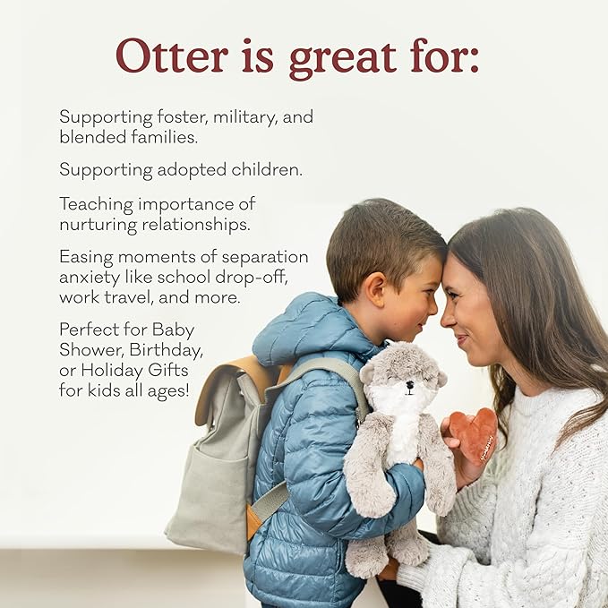 Slumberkins 14" Otter Kin & 2 Board Books Complete Set Bundle | Promotes Family Bonding, Building Connections & Acceptance | Social Emotional Learning, Ages 0+ (Otter Kin Plush + 2 Board Books)