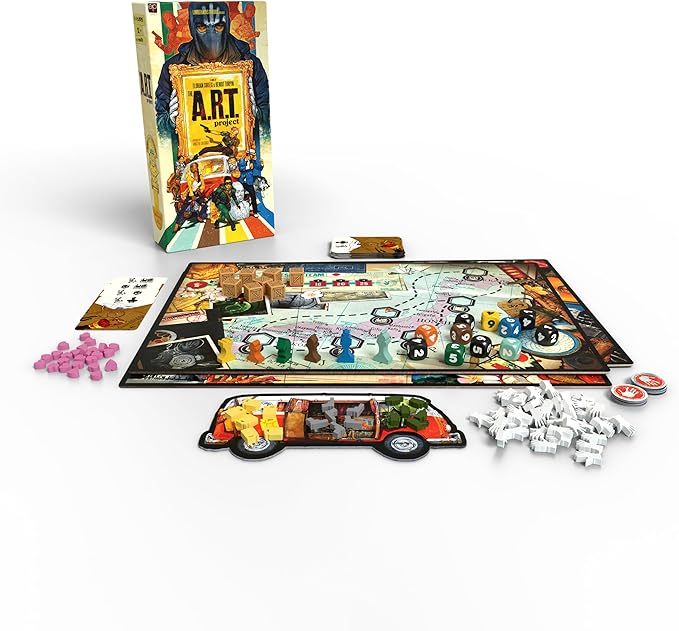 The A.R.T. Project | Cooperative Strategy Board Game | Card Drafting, Zone of Control Game | Coop and Solo Play for Adults and Teens | Ages 12+ | 1-6 Players | 45 Minute Play Time