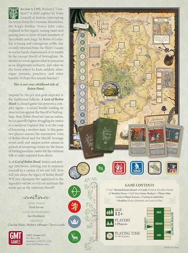 GMT Games: A Gest of Robin Hood