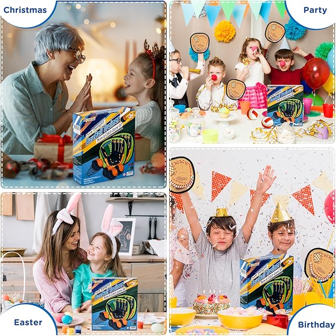 Aywewii Soft Toss and Catch Ball Set Toddler Toys Outdoor Games for 3 4 5+ Year Old Kids Boys Girls Outside Beach Pool Yard Baseball Training Glove Toys Games Easter Basket Stuffers Birthday Gifts