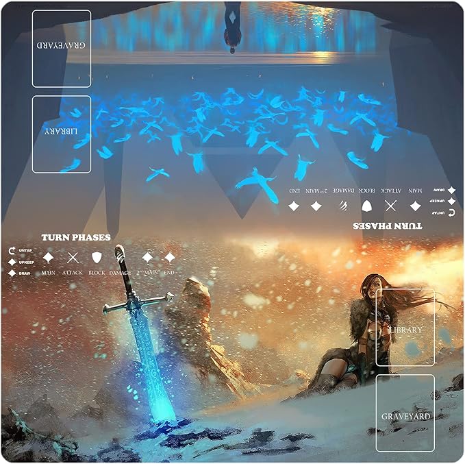 MTG Playmat Table Mats Size 60X60 cm Mousepad Compatible for MTG RPG CCG Trading Card Game Play mats Original Play Mat Art Designs & Accessories…