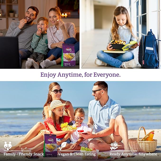 Vinamit Dried Mix Fruit Chips | 8.8 oz Bag | No Sugar Added | Tropical Fruit Blend | No-GMO, Gluten-Free & Vegan | High in Fiber & Antioxidants | Ideal for Healthy Snacking