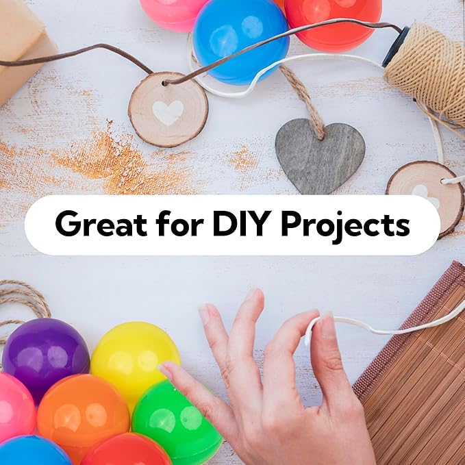 Vending Machine Capsules - 3" GREEN Empty Plastic Capsules - 14 Pcs Toy Capsule - Green Round Large Easter Eggs - Bath Bombs Molds - Party Favors DIY Craft Supplies