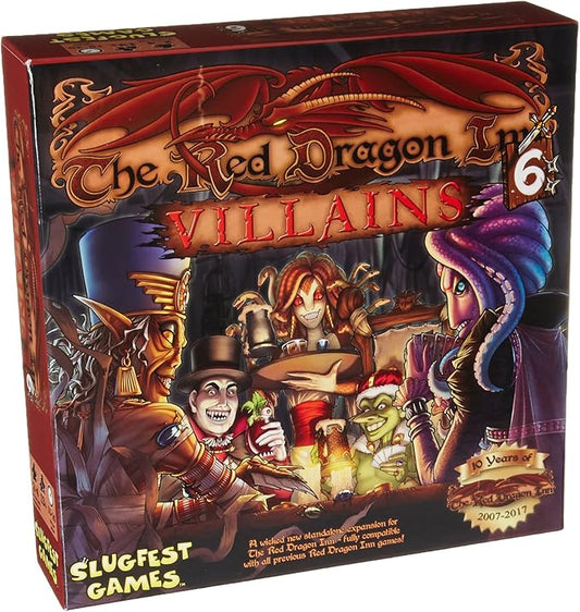 The Red Dragon Inn 6: Villains, Strategy Boxed Board Game, For 2 to 4 Players, 30 to 60 Minute Play Time, Ages 12 & Up