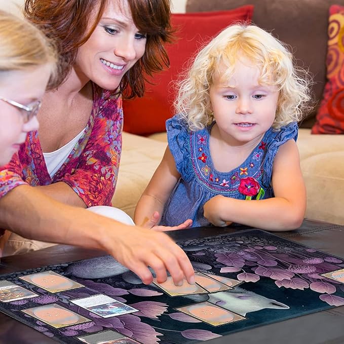 Playmat - 24" x 14" Game Mats for MTG/TCG Cards, Stitched Commander Deck Gaming Desk Mat, Fox Floral