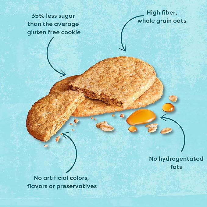 Nairn's Gluten-Free Original Oat Grahams - Healthy, Tasty and Safe for Celiacs. Perfect On-the Go Snack. High Fiber, No Artificial Colors, Flavors, or Preservatives, 5.64oz