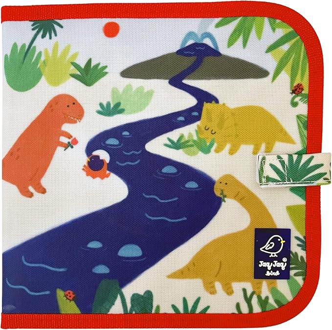 Jaq Jaq Bird Erasable Doodle Pad for Kids,Reusable Mess-Free Coloring and Toddlers Learning Toys-chalkboard and Drawing Books-Includes 4 ButterSitx Chalks-DIN