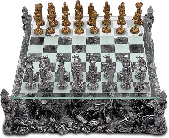 Renaissance Knight Chess Recreational Classic Strategy Game Set