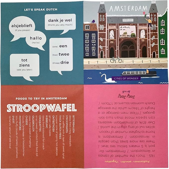 Jaq Jaq Bird Cities of Wonder Erasable Book - Amsterdam