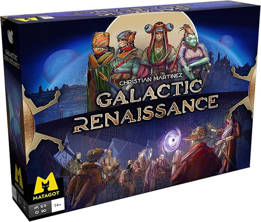Galactic Renaissance - Strategy Board Game, Sci-Fi & Space Theme, Exploration & Politics Through The Universe, Ages 14+, 2-4 Player, 90 Min