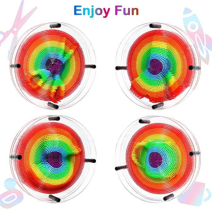 ENJSD 3D Pin Art Sensory Toys for Kids 5-7, Pin Art Board Impression Sensory Toys for Kids with Autism, Autism Gifts for Autistic Children Age 3, 4, 5, 6, 7, 8, 9, 10+ Years Old Boys Girls