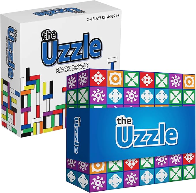 Stack Royale 3.0 by Uzzle Games (Bundle), Fun & Fast Family Board Games for Children & Adults, Block & Color Puzzle Games for Ages 4+