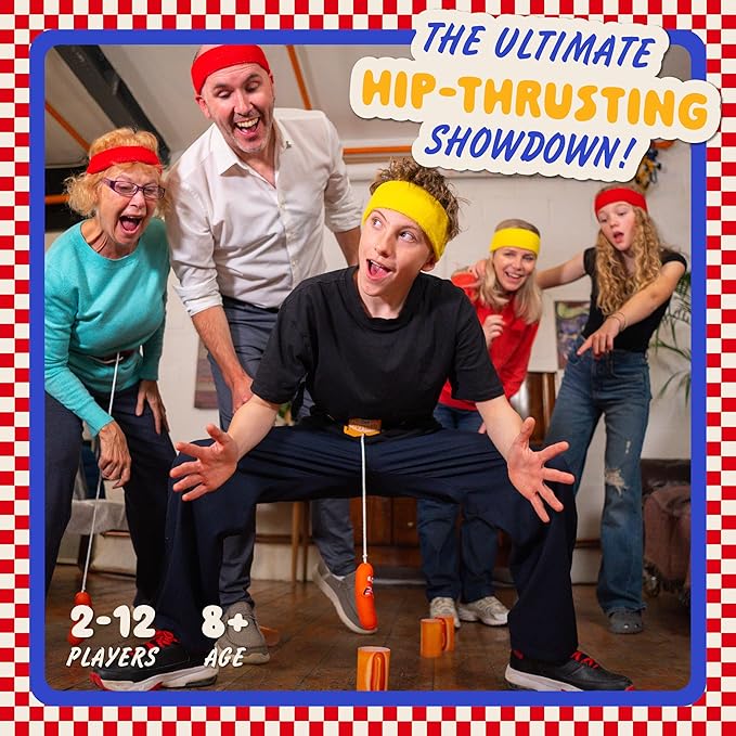 Lucky Egg Swing Your Sausage - Fun Family Party Games for Groups - Indoor Games for Adults and Kids - Party Games for Family Gatherings, Birthdays, and Christmas Party Games for Adults Game Night