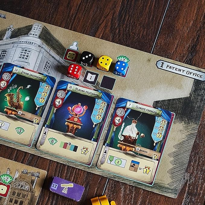 Crystal Palace - Dice Placement Strategy Board Game, Create Wild Inventions at The 1851 World's Fair in London, 2-5 Players, 90-150 Minute Playtime, Ages 15+