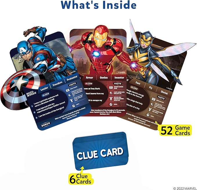 Skillmatics Guess in 10 Marvel, Perfect for Boys, Girls, Kids, Teens, Adults Who Love Card Games, Board Games, Toys, Avengers, Spiderman, Iron Man, Gifts for Ages 8, 9, 10 and Up