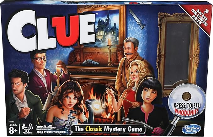 Hasbro Gaming Clue Game, Mystery Board Game, 2-6 Players, 8+ Years (Amazon Exclusive)